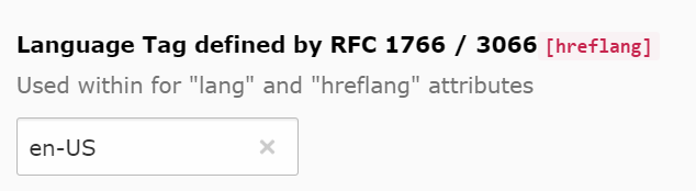 Definition von Sprache und Zielregion