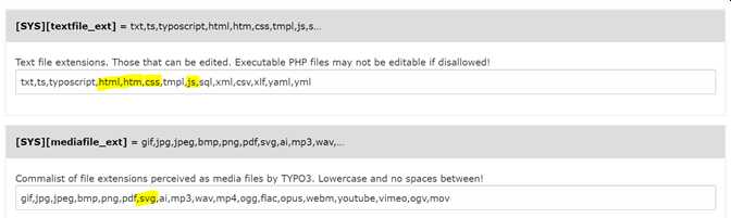 Hochladen von HTML und SVG-Dateien unterbinden