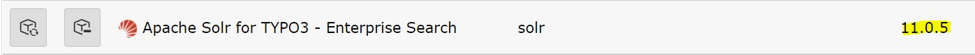 solr-Extension im Extension Manager