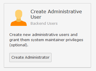 Neuen Administrator in TYPO3 anlegen