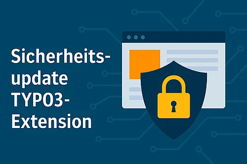 Schloss mit Text Sicherheitsupdate TYPO3 Extension