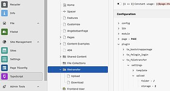 Typoscript-Einstellungen vornehmen