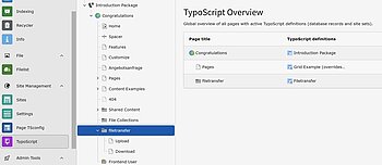 Typoscript-Untertemplate anlegen