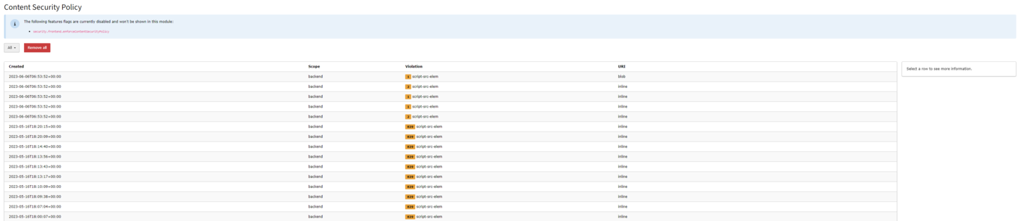 Das Content-Security-Policy-Modul im TYPO3 Backend