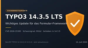 TYPO3 14.3.5 und 13.4.33 veröffentlicht