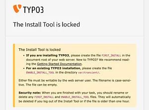 Installtool Passwort ändern