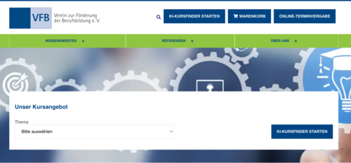 Screenshot VfB Website