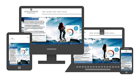 Webdesign für Hotz, Gill & Partner