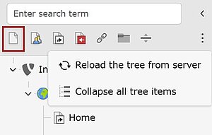 Funktionen des Seitenbaums