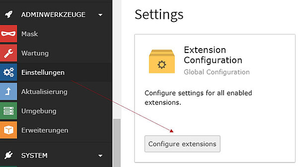 Configure Extensions