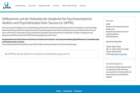 Website appm-wiesbaden.de