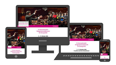 Webdesign für Dirigentenwettbewerb Solti