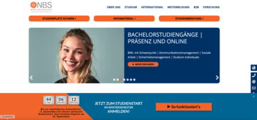 Screenshot Northern Business School