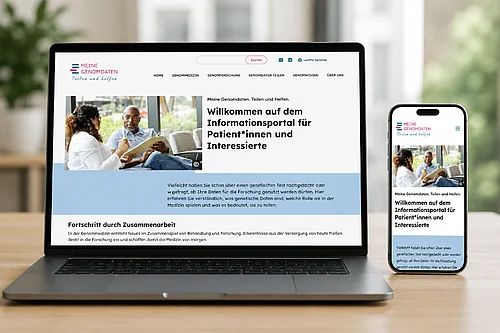 Screenshot der Website meine-genomdaten.de