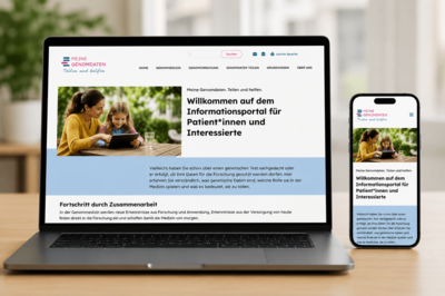 Screenshot der Website meine-genomdaten.de