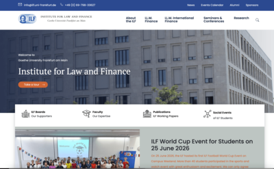 Screenshot Homepage ilf-frankfurt.de