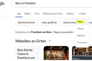 Google führt "Web"-Filter ein