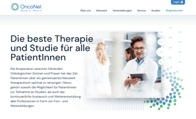Screenshot Homepage onconetrheinmain.de