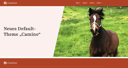 Screenshot vom Camino Theme