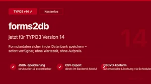 forms2db jetzt für v14