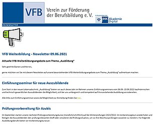 TYPO3 Newsletter vfb-weiterbildung.de