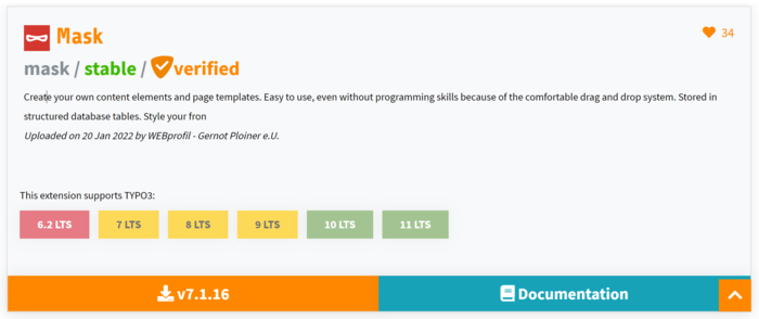 Beispieleintrag im TER