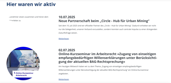 News-Darstellung vorher