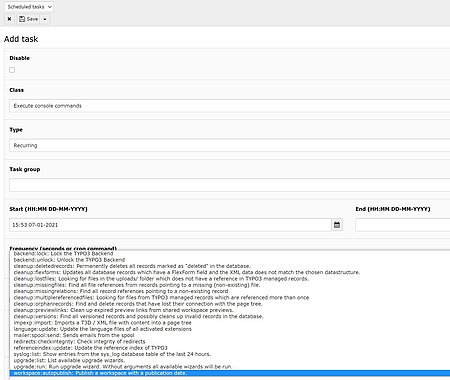 Scheduler-Task für Workspaces einrichten