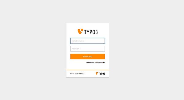 TYPO3 Loginmaske