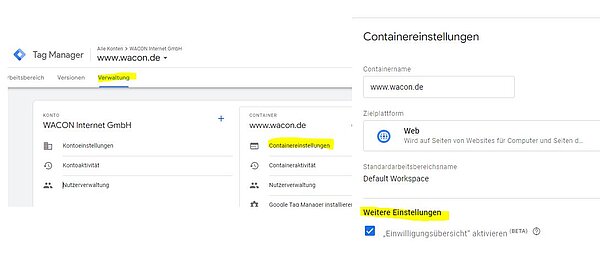 Consent Mode 2 in GTM aktivieren