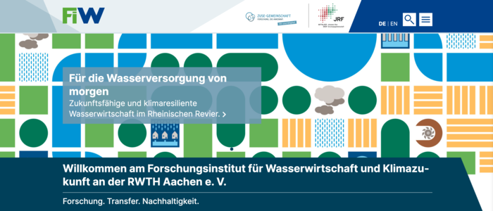 Screenshot der Website vom FiW Aachen